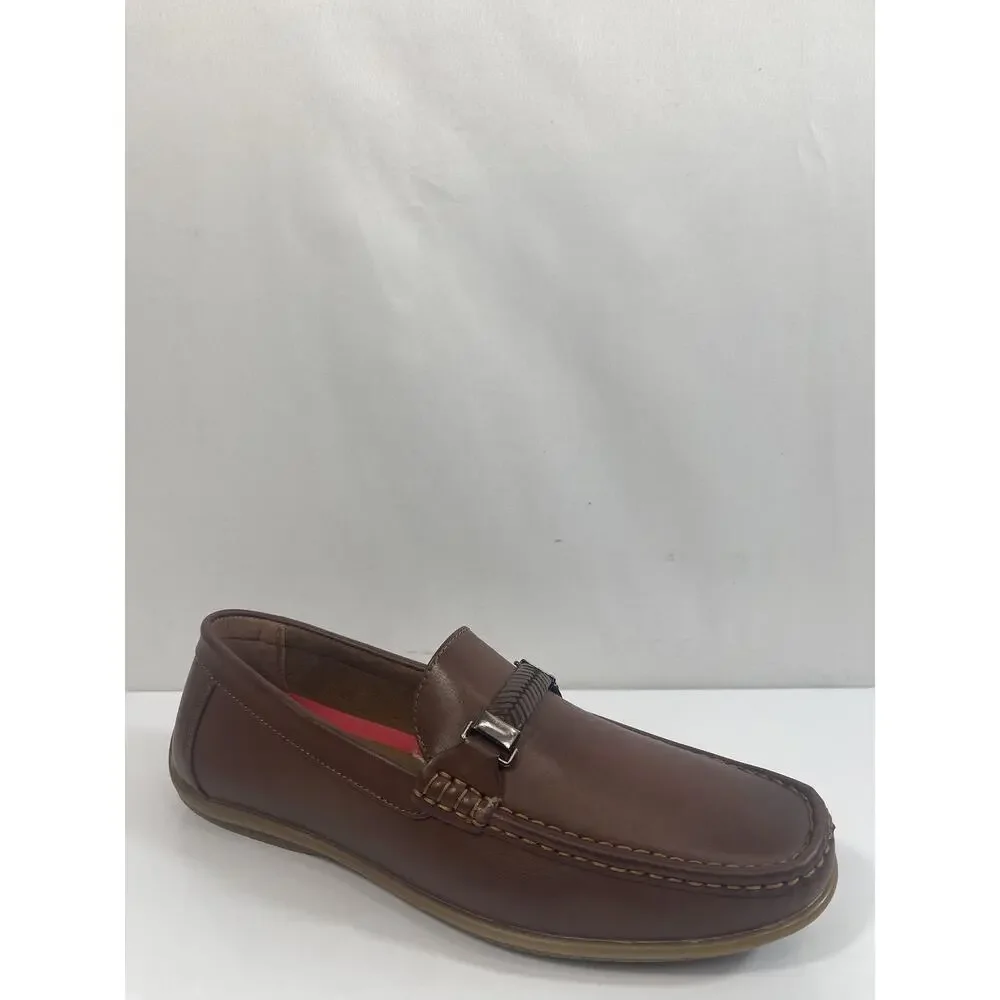 Aston Marc MADRID-01-TAN Shoes Mens Size 11 Brown Slip On Loafers Casual New Box